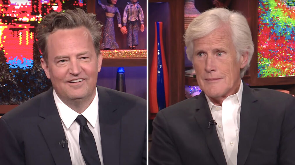 Matthew Perry and stepfather Keith Morrison