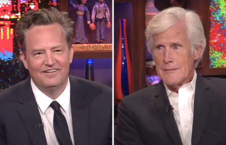 Matthew Perry and stepfather Keith Morrison