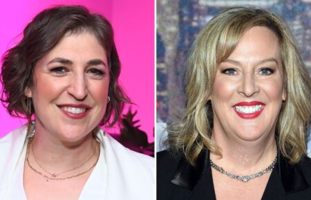 Mayim Bialik (L); Melanie Hutsell (R)