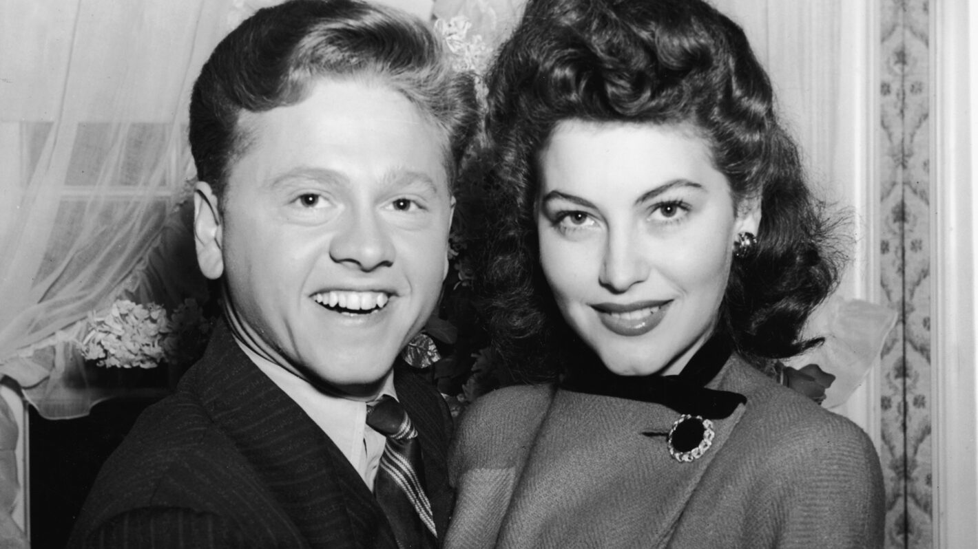 Mickey Rooney and Ava Gardner