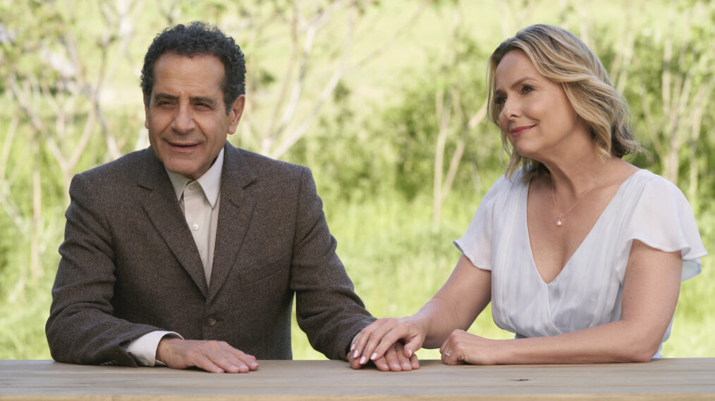 Tony Shalhoub und Melora Hardin in „Mr.  „Monk's Last Case: Ein Monk-Film“