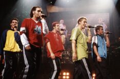 JC Chasez, Chris Kirkpatrick, Joey Fatone Jr., Lance Bass, and Justin Timberlake from NSYNC