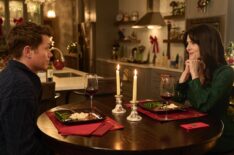 Drew Seeley and Holly Deveaux in 'Our Christmas Wedding'