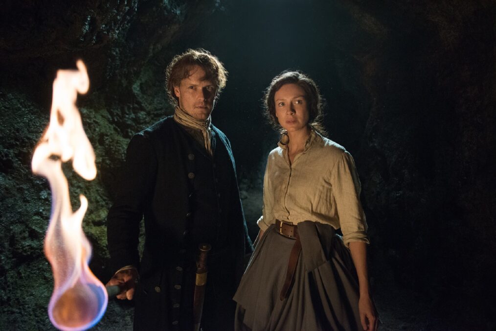 Sam Heughan and Caitriona Balfe in 'Outlander' Season 3