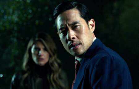 Raymond Lee and Caitlin Bassett in 'Quantum Leap' Season 2 Episode 3