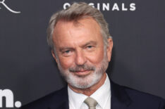 Sam Neill attends the world premiere of 'The Portable Door'