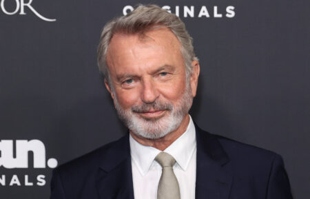 Sam Neill attends the world premiere of 'The Portable Door'