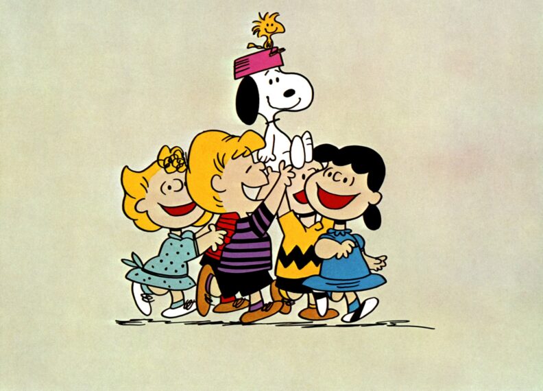 Snoopy, Woodstock, Sally Brown, Charlie Brown, Lucy Van Pelt und Schroeder – „Snoopy Come Home“