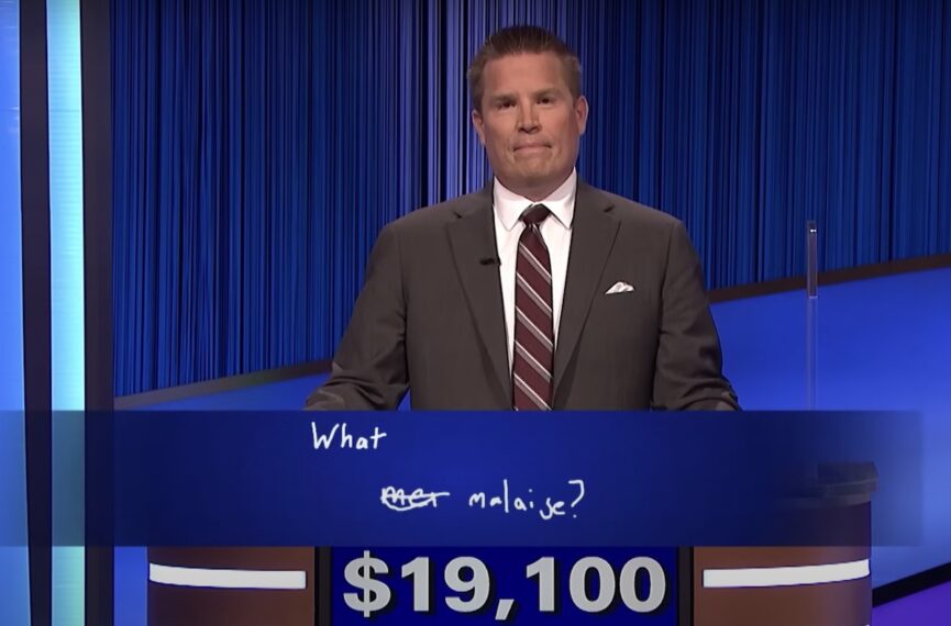 Contestant Steve Clarke on Jeopardy!