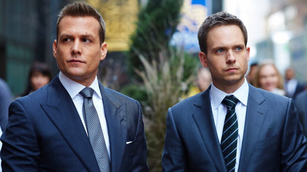 Gabriel Macht and Patrick J. Adams in 'Suits' Season 4