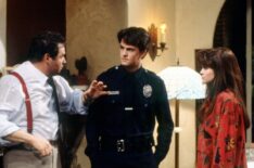 Stephen Furst, Matthew Perry, and Valerie Bertinelli in 'Sydney'