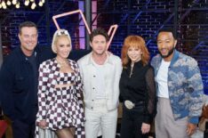 Carson Daly, Gwen Stefani, Niall Horan, Reba McEntire, and John Legend for 'The Voice'