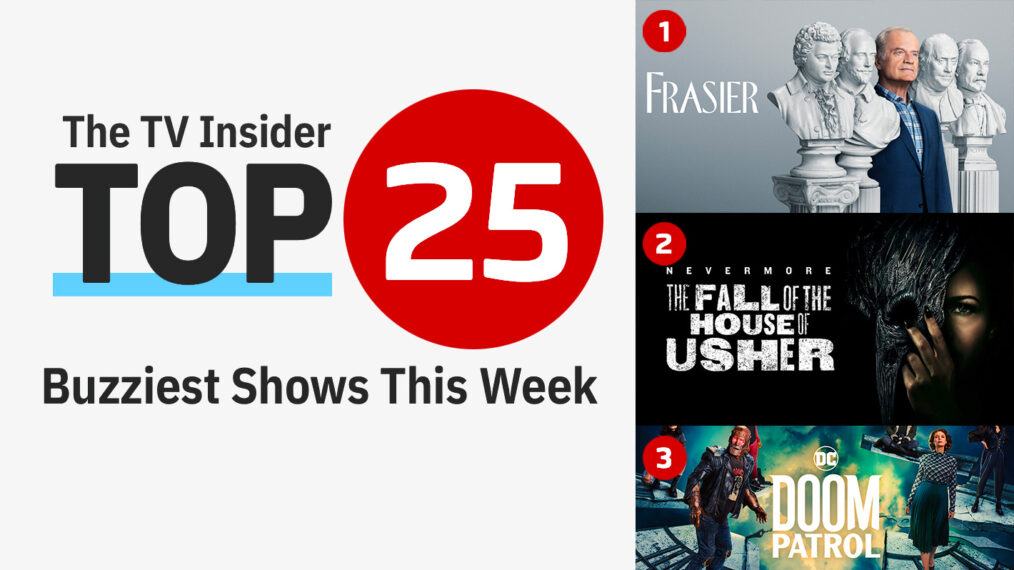 'Frasier,' 'The Fall of the House of Usher,' and 'Doom Patrol'