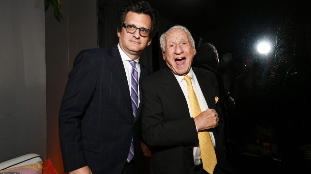 TCM host Ben Mankiewicz, and director Mel Brooks attend the 2018 TCM Classic Film Festival Opening Night After Party on April 26, 2018 in Hollywood, California