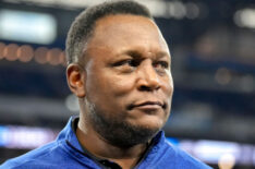 Former Detroit Lions player Barry Sanders looks on before the game between the Detroit Lions and the Seattle Seahawks at Ford Field on September 17, 2023 in Detroit, Michigan