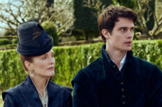 Julianne Moore and Nicholas Galitzine in Mary and George