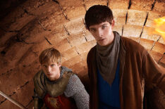 Bradley James and Colin Morgan in 'Merlin'