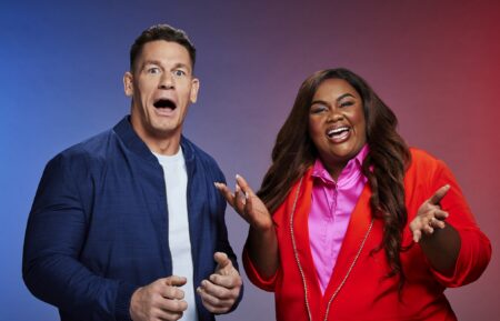 John Cena and Nicole Byer of Wipeout