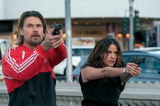 Nick Zano as Chad McKnight, Shelley Hennig as Ava Winters in Season 1, Episode 8 of Obliterated