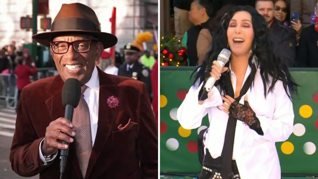 Al Roker and Cher at Macy's Parade