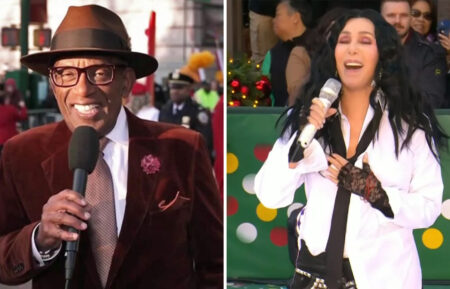 Al Roker and Cher at Macy's Parade