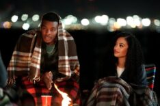 Daniel Ezra as Spencer James and Samantha Logan as Olivia Baker in 'All American' - 'Now That We’ve Found Love'