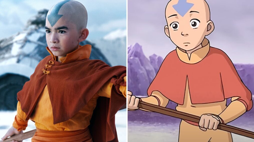 Gordon Cormier as Aang in Netflix's 'Avatar: The Last Airbender,' Aang in Nickelodeon's 'Avatar: The Last Airbender'