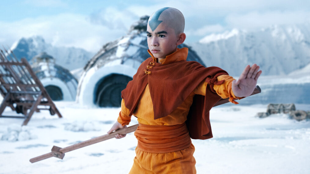Gordon Cormier como Aang en 'Avatar: The Last Airbender' de Netflix