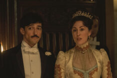 Blake Ritson as Oscar Van Rhijn and Kelley Curran as Turner/Mrs. Winterton in 'The Gilded Age' - Season 2, Episode 4
