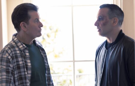 Charlie Sheen and Sebastian Maniscalco in 'Bookie'