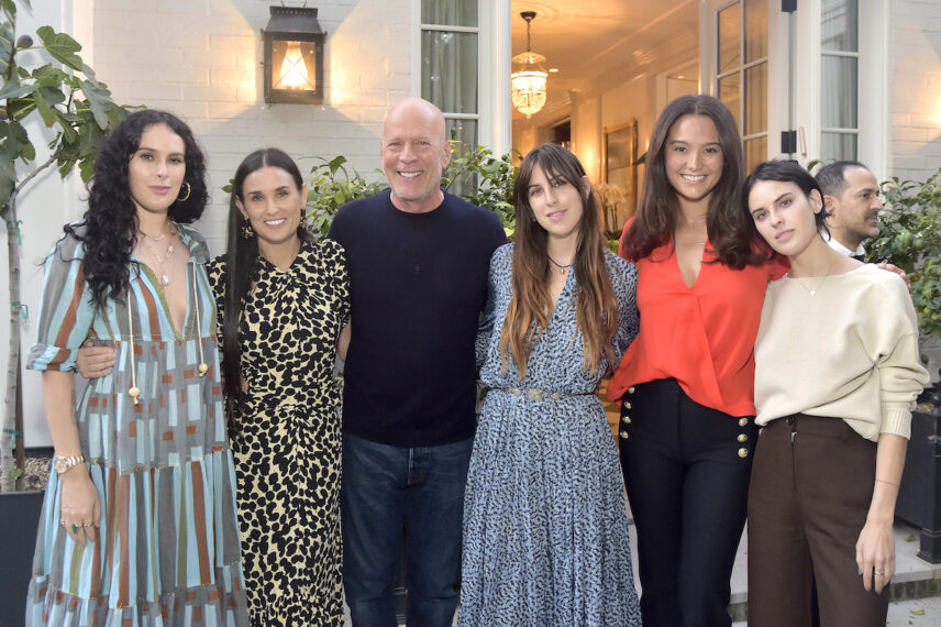 Rumer Willis, Demi Moore, Bruce Willis, Scout Willis, Emma Heming Willis and Tallulah Willis