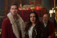 Luke Macfarlane and Italia Ricci in 'Catch Me If You Claus'