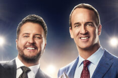 Luke Bryan and Peyton Manning for the 2023 CMA Awards on ABC