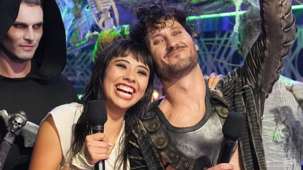 Xóchitl Gómez and Val Chmerkovskiy in 'Monster Night' on 'Dancing with the Stars' Season 32