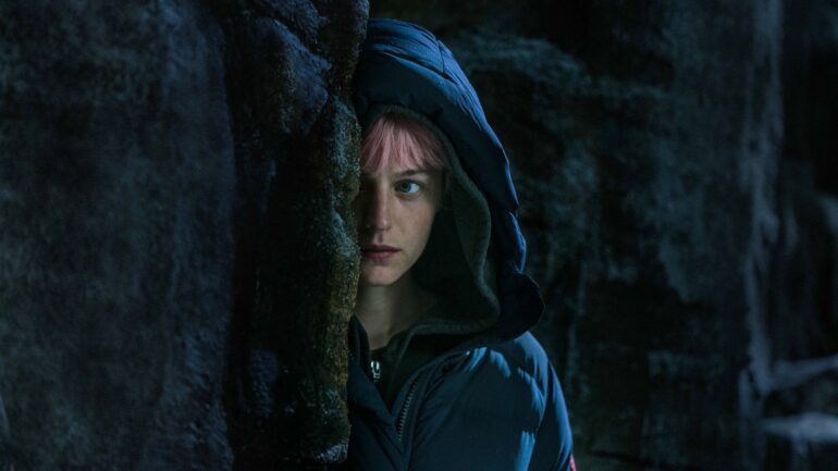 Emma Corrin in 'A Murder at the End of the World'