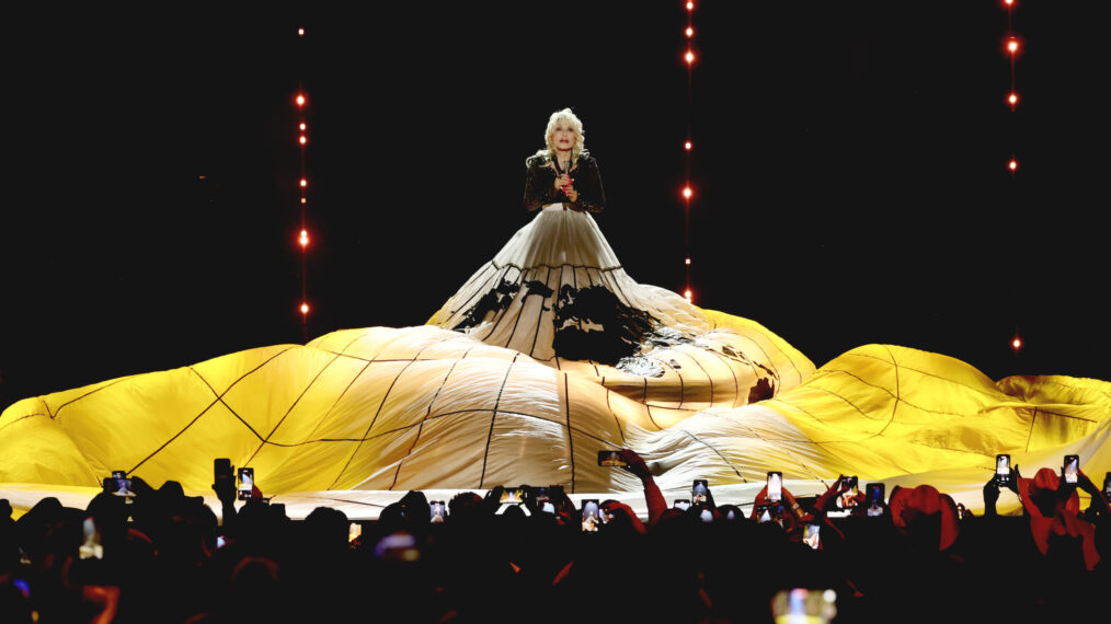 Dolly Parton performs onstage during the 58th Academy Of Country Music Awards at The Ford Center at The Star on May 11, 2023 in Frisco, Texas.