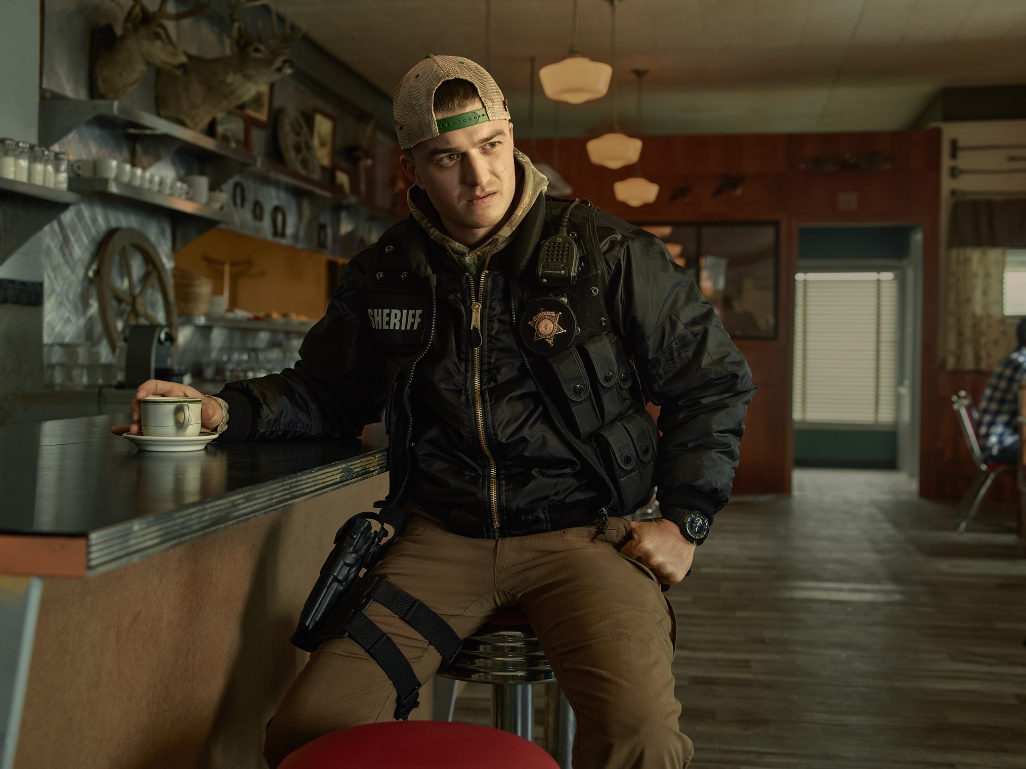 Joe Keery as Gator Tillman in Fargo