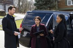 Dylan McDermott as Supervisory Special Agent Remy Scott, Keisha Castle-Hughes as Special Agent Hana Gibson, and Roxy Sternberg as Special Agent Sheryll Barnes in 'FBI: Most Wanted'