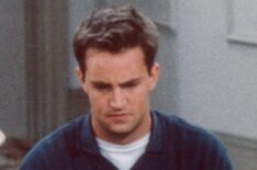 Matthew Perry as Chandler Bing in 'Friends' - Season 4 Episode 5, 'The One With Joey's New Girlfriend' (aired Oct. 30, 1997).