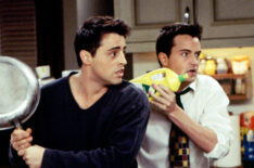 Matt LeBlanc and Matthew Perry as Joey and Chandler in 'Friends' Season 2