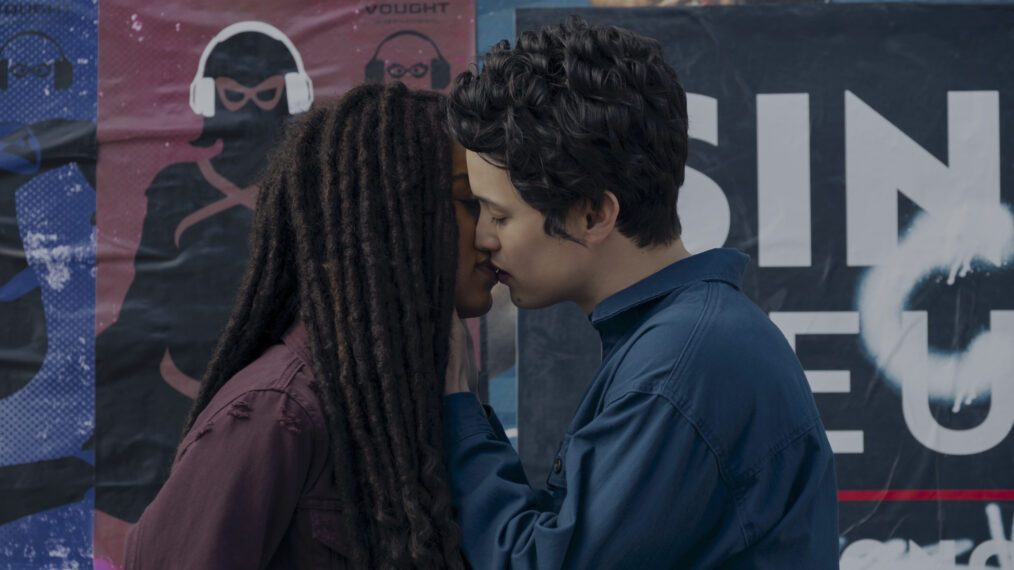 Jaz Sinclair and Derek Luh in 'Gen V' - Season 1, Episode 7