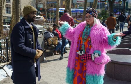 Paapa Essiedu and Melissa McCarthy in 'Genie'