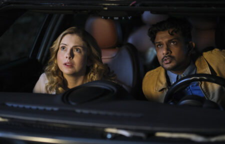 Rose McIver and Utkarsh Ambudkar in 'Ghosts' Season 2