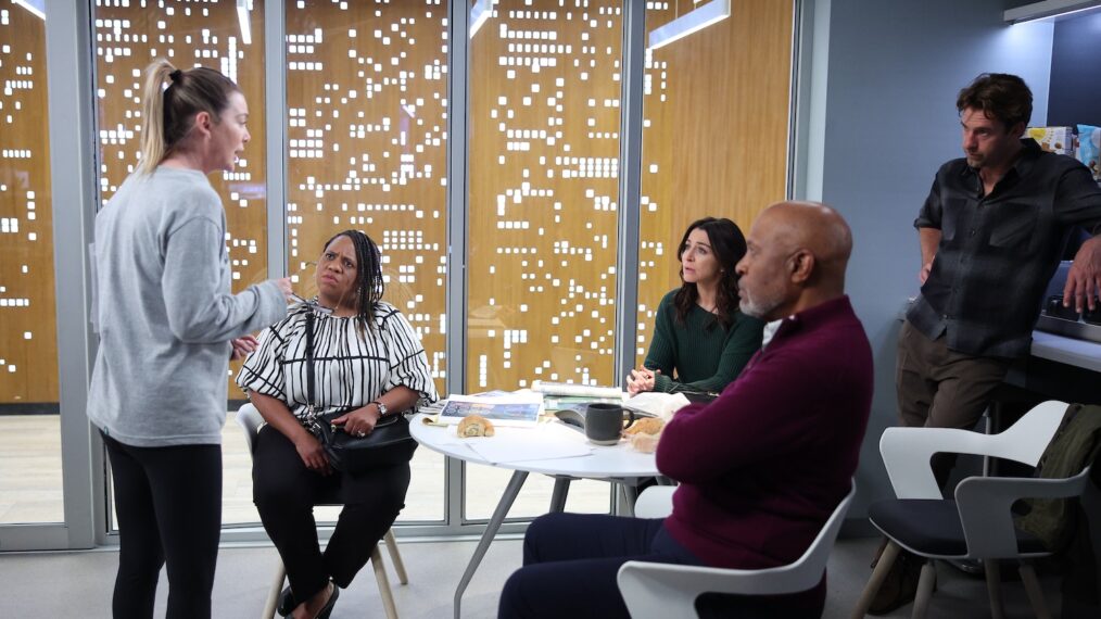 Ellen Pompeo, Chandra Wilson, Caterina Scorsone, James Pickens Jr., and Scott Speedman — 'Grey's Anatomy'