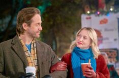 Niall Matter and Emily Tennant in Hallmark's 'Holiday Hotline'