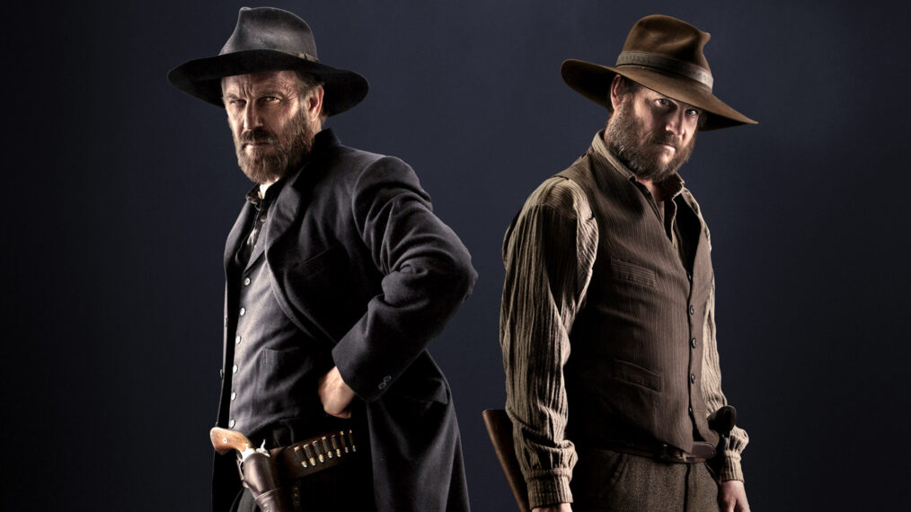 Kevin Costner and Bill Paxton in History Channel's 'Hatfields and McCoys'