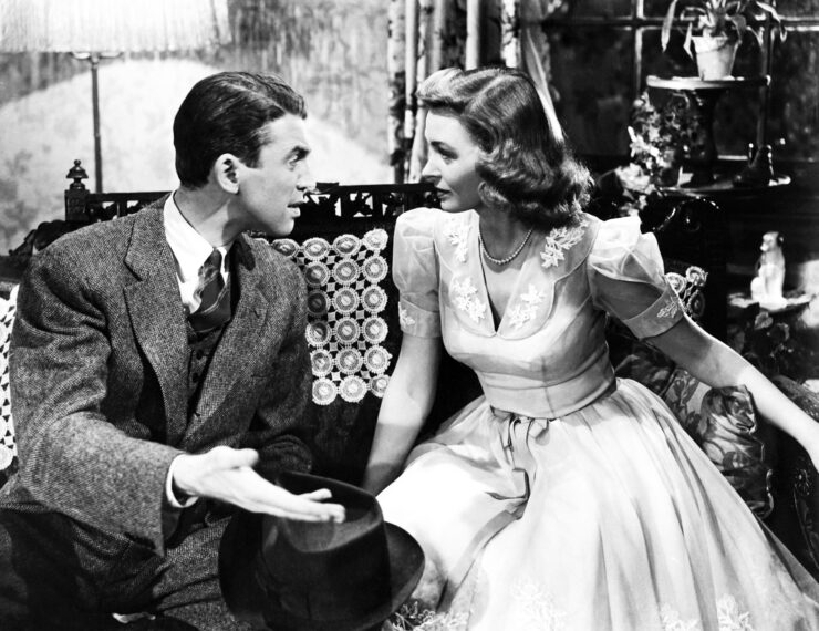 James Stewart and Donna Reed in 'It's a Wonderful Life'