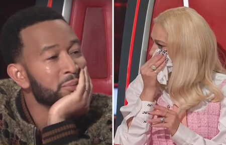 John Legend and Gwen Stefani on The Voice