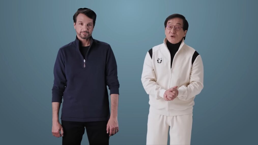 Ralph Macchio and Jackie Chan for 'Karate Kid'
