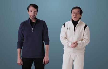 Ralph Macchio and Jackie Chan for 'Karate Kid'